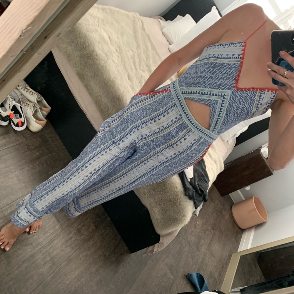Saylor printed  wide leg jumpsuit